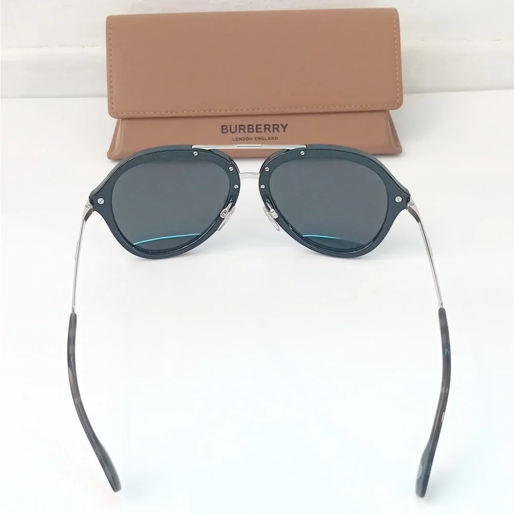 Burberry Dark Gray Aviator Men's Sunglasses BE4377 300187 58